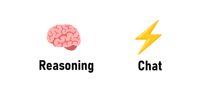 Reasoning vs Chat LLMs
